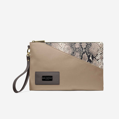 Two-Tone Wristlet Purse